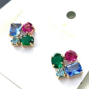 Kate Spade Multicoloured Cluster Stud Earrings